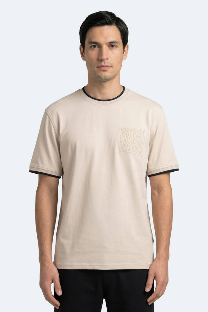 Slazenger ZAVIER Erkek Bej Tişört