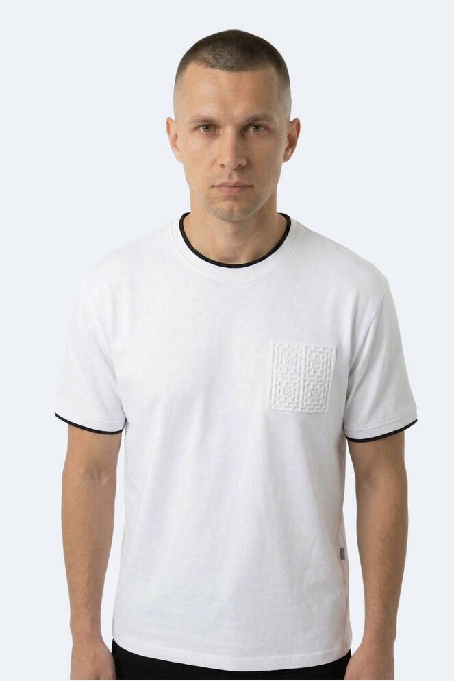 Slazenger ZAVIER Erkek Beyaz Tişört