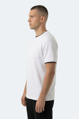 Slazenger ZAVIER Erkek Beyaz Tişört - Thumbnail