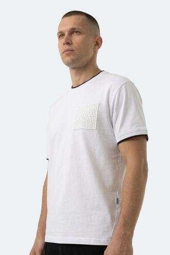 Slazenger ZAVIER Erkek Beyaz Tişört - Thumbnail