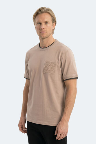 Slazenger ZAVIER Erkek Kahve Tişört - Thumbnail