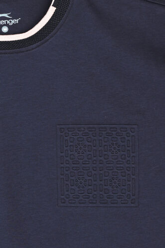 Slazenger ZAVIER Erkek Lacivert Tişört - Thumbnail