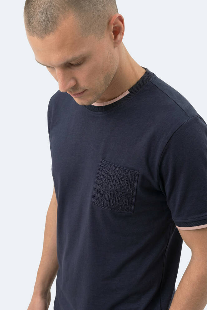 Slazenger ZAVIER Erkek Lacivert Tişört
