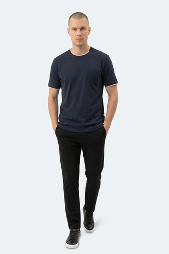 Slazenger ZAVIER Erkek Lacivert Tişört - Thumbnail