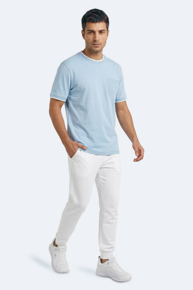 Slazenger ZAVIER Erkek Mavi Tişört