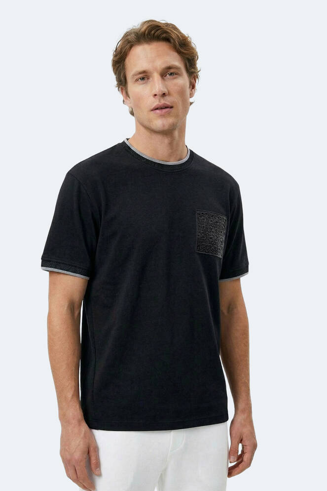 Slazenger ZAVIER Erkek Siyah Tişört