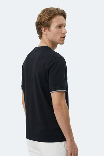 Slazenger ZAVIER Erkek Siyah Tişört - Thumbnail
