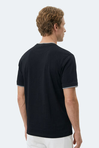 Slazenger ZAVIER Erkek Siyah Tişört - Thumbnail