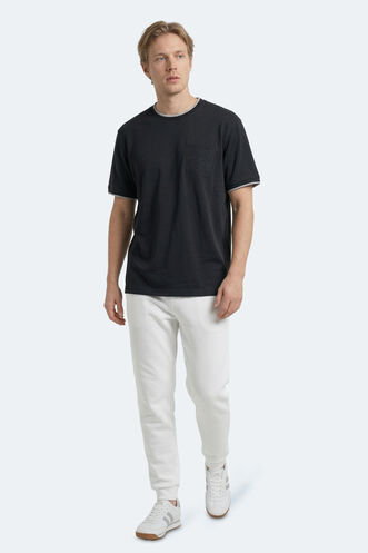 Slazenger ZAVIER Erkek Siyah Tişört - Thumbnail