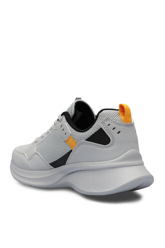 Slazenger ZAYN Men's Sneaker Shoes Gray - Yellow - Thumbnail