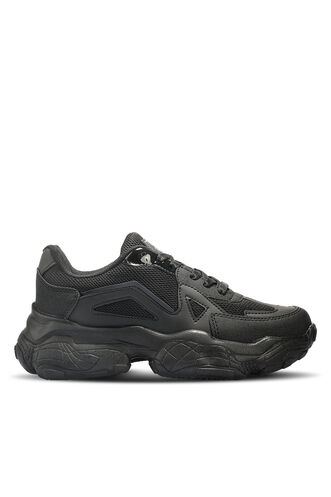 Slazenger - Slazenger ZEF Sneaker Kadın Ayakkabı Siyah - Siyah