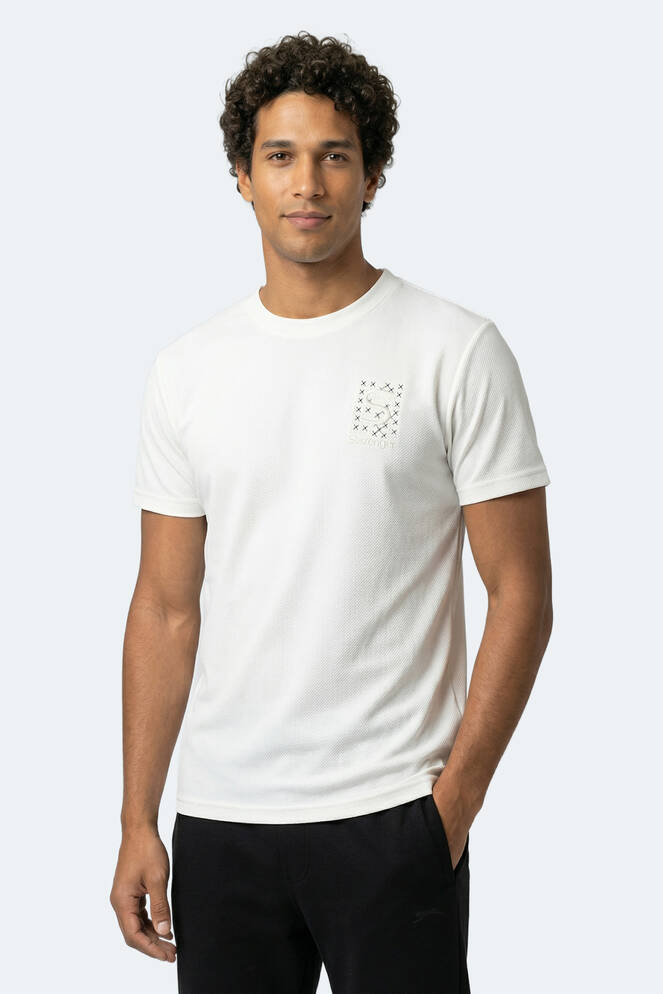 Slazenger ZEGNA Erkek Beyaz Tişört