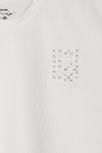 Slazenger ZEGNA Erkek Beyaz Tişört - Thumbnail