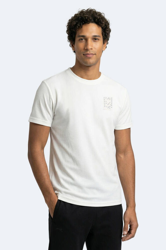 Slazenger ZEGNA Erkek Beyaz Tişört