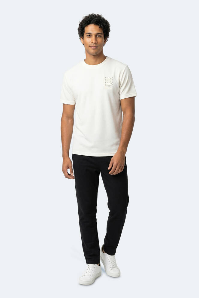 Slazenger ZEGNA Erkek Beyaz Tişört