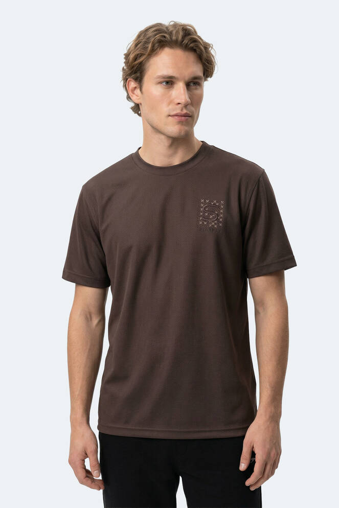 Slazenger ZEGNA Erkek Kahve Tişört