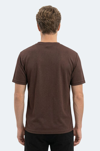 Slazenger ZEGNA Erkek Kahve Tişört - Thumbnail