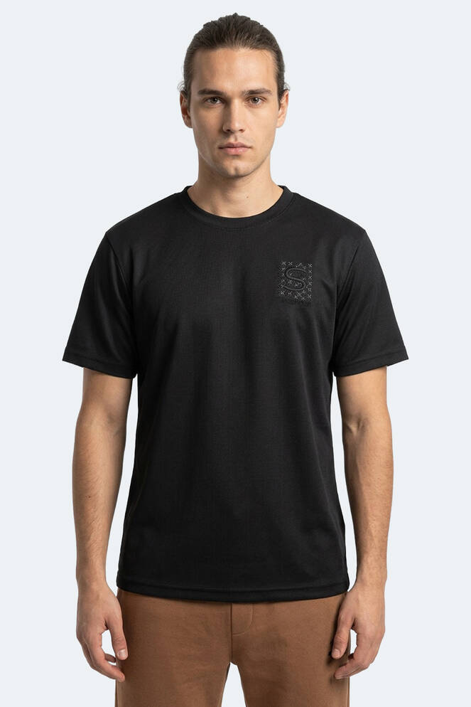 Slazenger ZEGNA Erkek Siyah Tişört