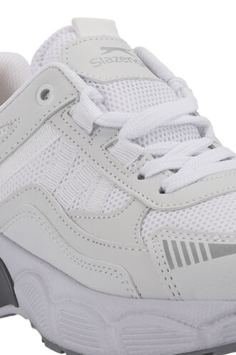 Slazenger ZELLA Kadın Spor Ayakkabıları Beyaz - Gümüş - Thumbnail