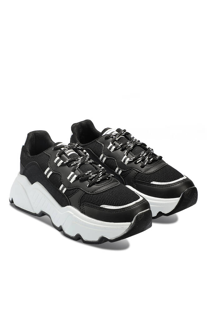 Slazenger ZELPHA Sneaker Kadın Ayakkabı Siyah - Beyaz