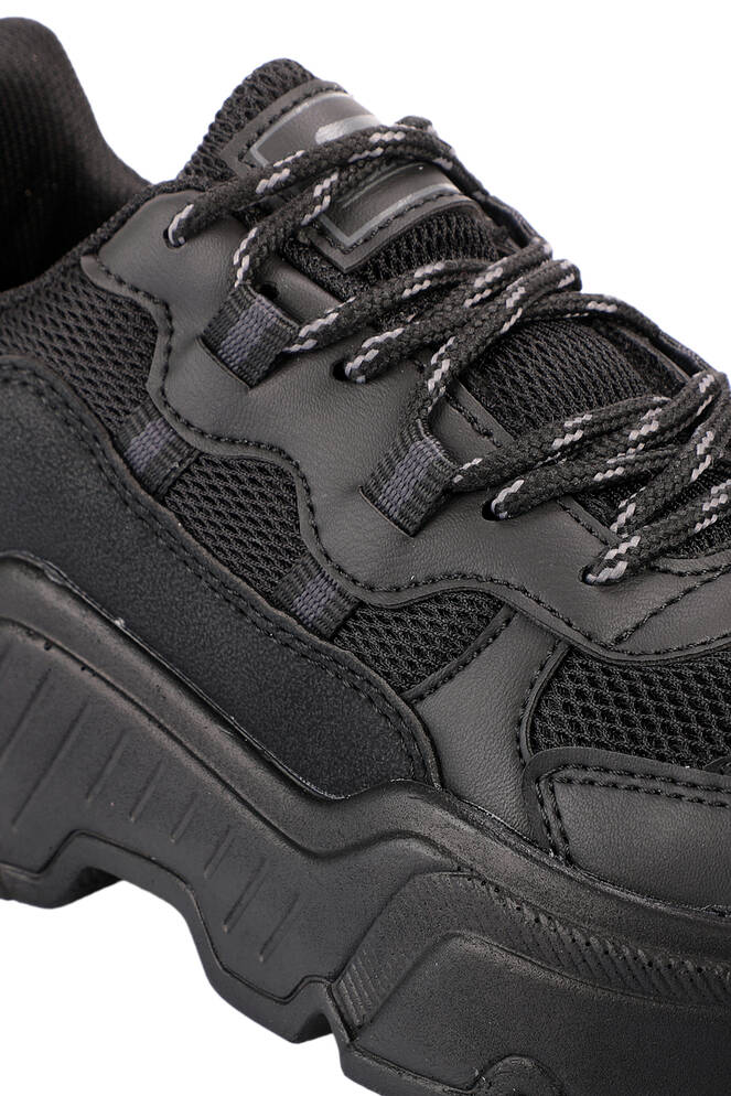 Slazenger ZELPHA Sneaker Kadın Ayakkabı Siyah - Siyah