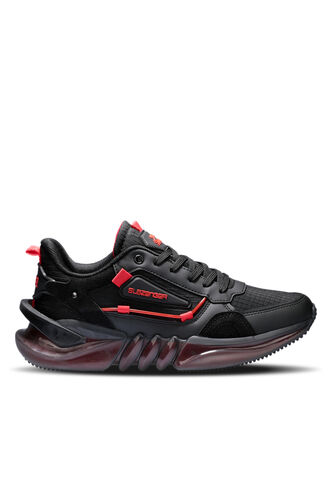 Slazenger - Slazenger ZENON Sneaker Men's Shoes Black - Red