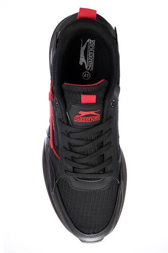 Slazenger ZENON Sneaker Erkek Ayakkabı Siyah - Kırmızı - Thumbnail