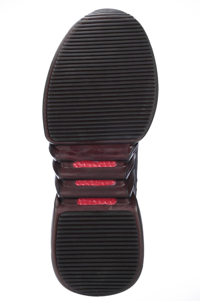 Slazenger ZENON Sneaker Erkek Ayakkabı Siyah - Kırmızı