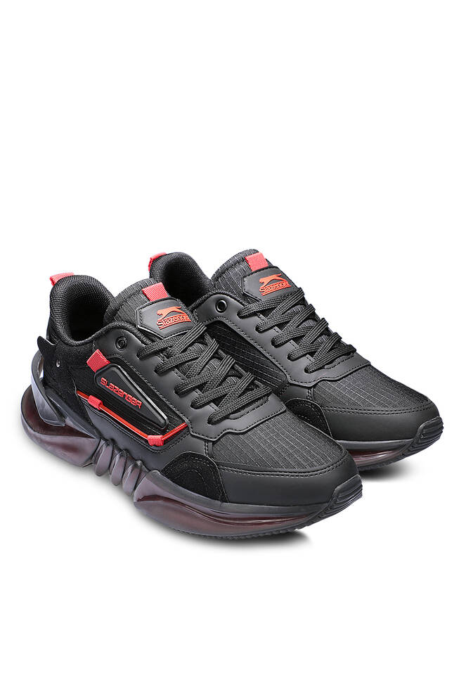 Slazenger ZENON Sneaker Erkek Ayakkabı Siyah - Kırmızı