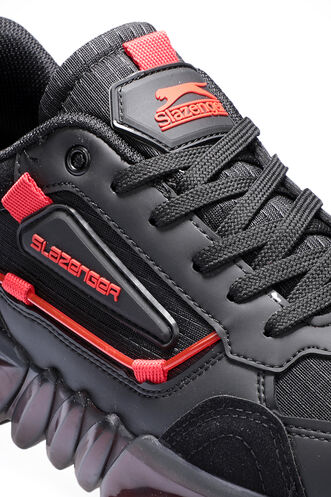 Slazenger ZENON Erkek Siyah / Kırmızı Sneaker - Thumbnail
