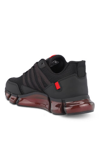 Slazenger ZEPH Erkek Spor Ayakkabıları Siyah - Kırmızı - Thumbnail