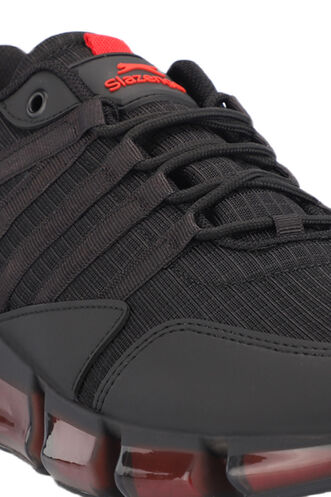 Slazenger ZEPH Erkek Spor Ayakkabıları Siyah - Kırmızı - Thumbnail