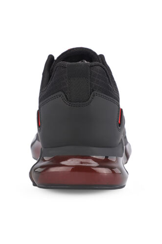 Slazenger ZEPH Erkek Spor Ayakkabıları Siyah - Kırmızı - Thumbnail