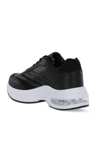 Slazenger ZERDA Kadın Siyah / Beyaz Günlük Spor Ayakkabısı - Thumbnail