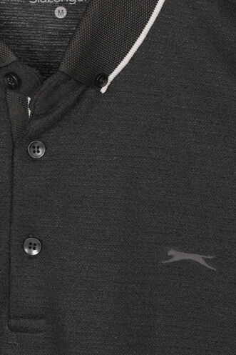 Slazenger ZERU Erkek Siyah Tişört - Thumbnail