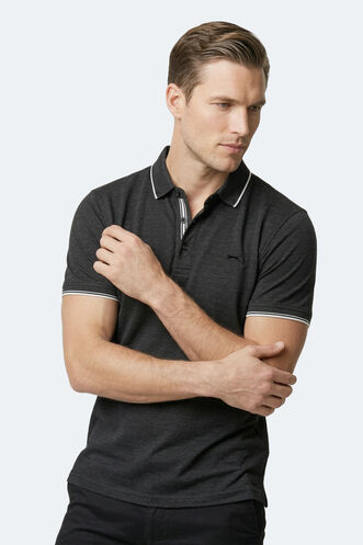 Slazenger ZERU Erkek Siyah Tişört - Thumbnail