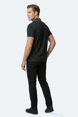 Slazenger ZERU Erkek Siyah Tişört - Thumbnail