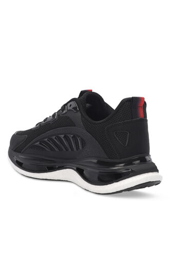 Slazenger ZEUS Erkek Spor Ayakkabısı Siyah - Kırmızı - Thumbnail