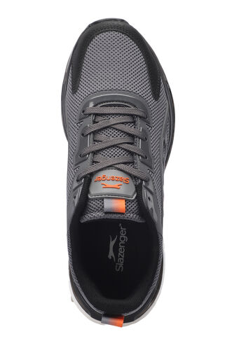 Slazenger ZEUS Men's Sneaker Shoes Dark Gray - Orange - Thumbnail