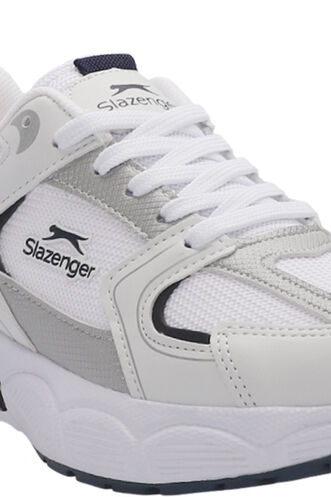 Slazenger ZEX Erkek Spor Ayakkabısı Beyaz - Lacivert - Thumbnail