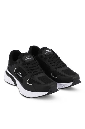 Slazenger ZEX Erkek Spor Ayakkabıları Siyah - Beyaz - Thumbnail