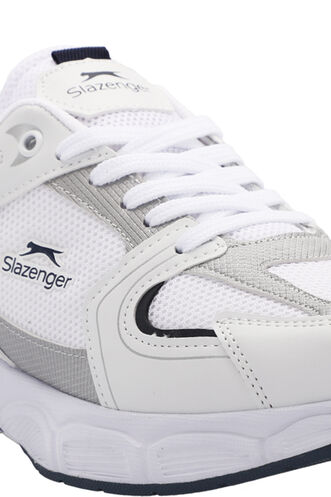 Slazenger ZEX Kadın Spor Ayakkabısı Beyaz - Lacivert - Thumbnail