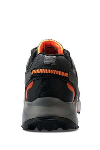 Slazenger ZHUBIN Erkek Sneaker Ayakkabıları Koyu Gri - Turuncu - Thumbnail