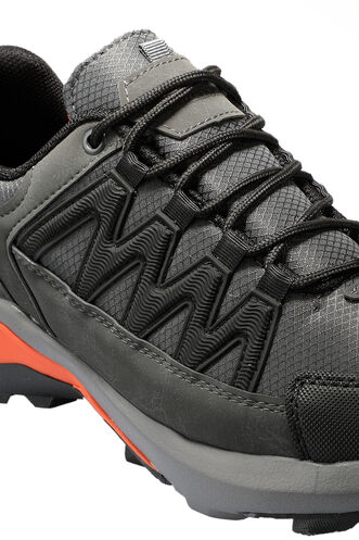Slazenger ZHUBIN Men's Sneaker Shoes Dark Gray - Orange - Thumbnail