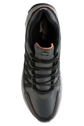 Slazenger ZHUBIN Men's Sneaker Shoes Dark Gray - Orange - Thumbnail