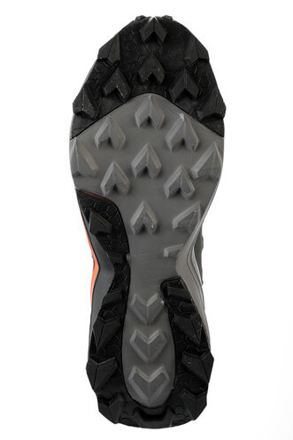 Slazenger ZHUBIN Men's Sneaker Shoes Dark Gray - Orange - Thumbnail