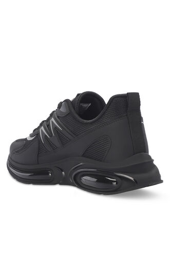 Slazenger ZIGOR Erkek Spor Ayakkabısı Siyah - Koyu Gri - Thumbnail