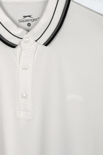 Slazenger ZINOVIA Erkek Beyaz Tişört - Thumbnail