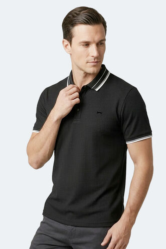 Slazenger ZINOVIA Erkek Siyah Tişört - Thumbnail