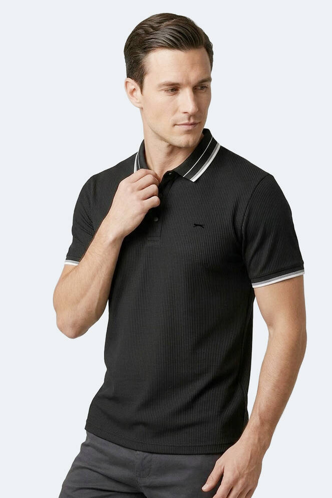 Slazenger ZINOVIA Erkek Siyah Tişört